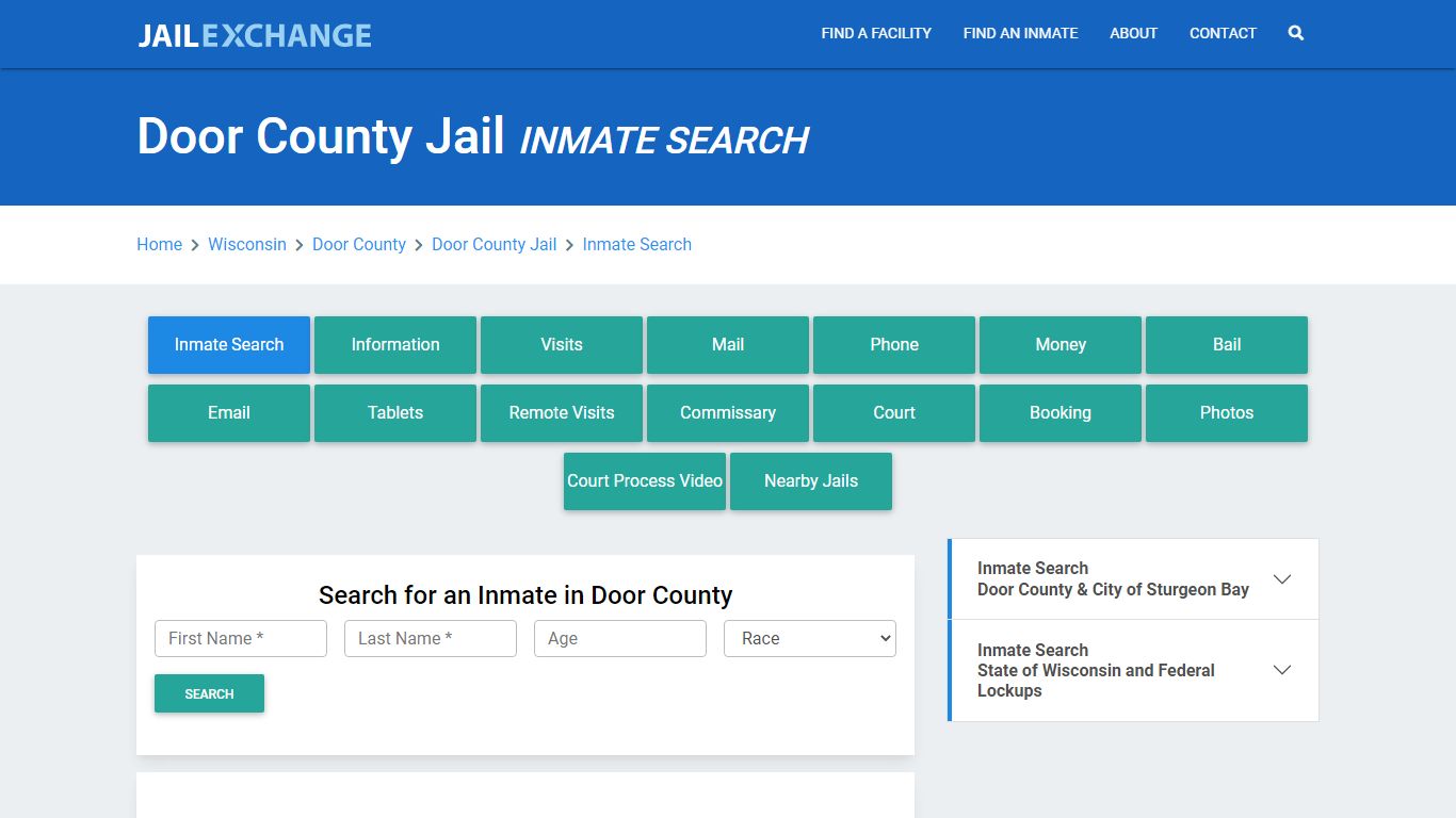 Door County Jail, WI Inmate Search: Roster & Mugshots